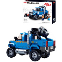 Конструктор "Автомобиль. Тяжелый грузовик" 363 деталей 28х38х7см пластик (2 фигурки) M38-B0813