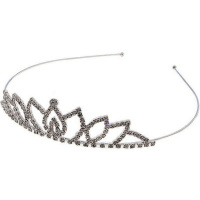 Корона со стразами, серебро, металл Y10642-24
