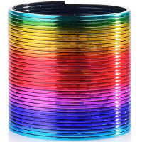 Спираль "Радуга" 7х7см Металлик B0518-LS