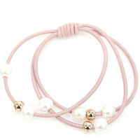 Резинка для волос "Цветы с шариками"  2шт 6 цветов Y7846-18