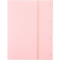 Папка 40 вкладышей "Macaron" А4/А3 полипропилен 0,75мм на резинке розовый EB02912