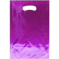 Пакет подарочный 17,5х25см фольга розовый Y10436-24
