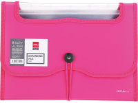Папка на резинке 7 отделений "Vivid" А4 0,75мм розовый E38127