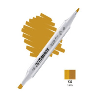 Маркер спиртовой двухсторонний "Sketchmarker" земля SM-Y22