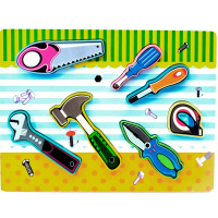 Пазл "Инструменты" 7 элементов 30х22см дерево 11406-24/1