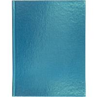 Бизнес-блокнот А5 80л клетка металлик мята, 5-цветный блок тиснение 7БЦ 084776