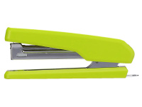 Степлер №10 12л глубина 50мм, со встроенным антистеплером, салатовый E0229F