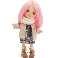 Кукла "Billie" 32см в кожаном пуховике SS06-12