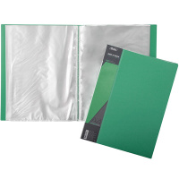 Папка 100 вкладышей "Standard" А4 пластик 0,80мм зеленая 100AV4_00107/039804
