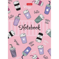 Бизнес-блокнот А6 80л "Coffee Time" клетка с поролоном 7БЦ 80ББп6В1_23396