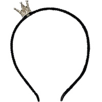 Ободок Корона со стразами, металл/текстиль Y10645-24