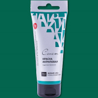 Краска акриловая 75мл зеленая ФЦ туба с европодвесом Сонет 28109703