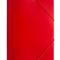 Папка архивная на резинке А4 40мм пластик красная BA40/07RED