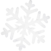 Наклейка витражная "Снежинка" 20х25см 210506-490