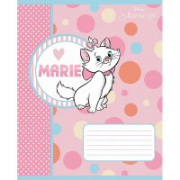 Тетрадь А5 12л линия "Кошечка Мари" на скобе 5 дизайнов 12Т5В2/068760
