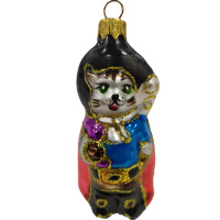 Ёлочное украшение "Кот в сапогах" h-11см в подарочной упаковке ФУ-385