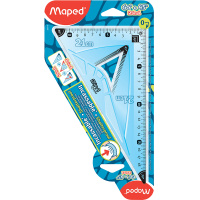 Угольник 21см "Flex" 2в1 с гипотенузой, углом 60/45°, неломающийся, непачкающиеся края 255110 Угольник 21см "Flex" 2в1 с гипотенузой, углом 60/45°, неломающийся, непачкающиеся края 255110