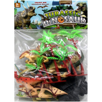 Набор "Динозавры" 22х16см 12шт/уп. с аксессуарами, в блистере B2328721/366-12