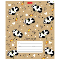 Тетрадь А5 12л линия "Забавные зверушки" на скобе 5 дизайнов 080062