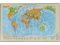 Настольное покрытие "Политическая карта мира" 38х59см 2129.М