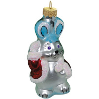 Ёлочное украшение "Зайчик" h-9см в подарочной упаковке ФУ-549