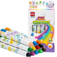 Мелки гелевые 12 цветов "Монстрики" круглые, картон EC211-12