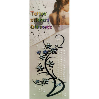 Наклейки Стразы для лица + Тату 23,5х8,5см 4 вида 11104-24