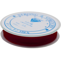 Эластомерная нить 0,6ммх8м, красная XC2391