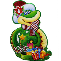 Панно "Змея с подарками" 50х29см Y10149-24