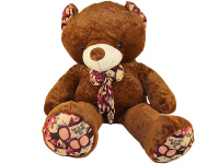 Медведь с бантом 130 см. 3 цв. Y6987-18