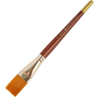 Кисть синтетика плоская №12 (23 мм) короткая ручка 2067782