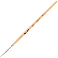 Кисть колонок круглая №1 короткая ручка ЖК1-01,00Б