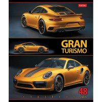 Тетрадь А5 48л клетка "Sport Cars" на скобе 5 дизайнов 48Т5В1/068572