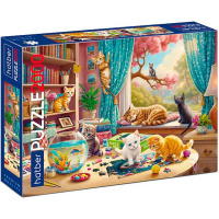 Пазлы 2000 эл. "Premium. Пушистые шалуны" 68х98см 2000ПЗ1_34088/091428