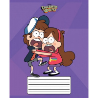 Тетрадь А5 18л клетка "Гравити Фолз" на скобе 5 дизайнов 18Т5В1/068734