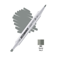 Маркер спиртовой двухсторонний "Sketchmarker" нейтральный серый 5 SM-NG5