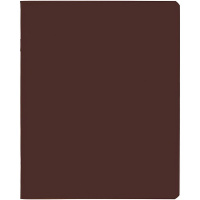 Тетрадь А5 48л клетка "SoloMatte. Каштановый мед" на скобе, ламинация Soft-touch 092725