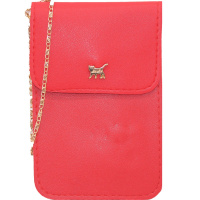 Сумочка 12х18см 2 отделения, искусственная кожа, красная SD2272