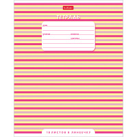 Тетрадь А5 18л линия "В линеечку" на скобе 5 дизайнов 18Т5В2/016465