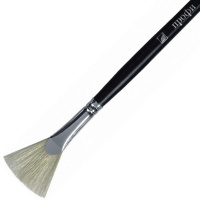 Кисть щетина веер №6 длинная ручка "Профи" 4607096501891