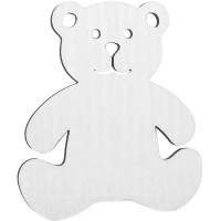Заготовка д/декор. "Медведь" 7*6см 4 шт/уп. дерево Y4907-17