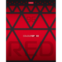 Тетрадь А5 96л клетка "ColourSpace" на скобе выборочный лак 5 дизайнов 075387