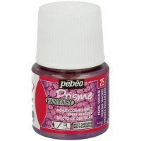 Краска акриловая по стеклу и керамике 45мл пурпурно-фиолетовая с фактурным эффектом "Fantasy Prisme"