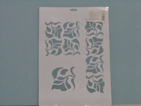 Трафарет пластиковый 22x31 см, Листочки 13746616