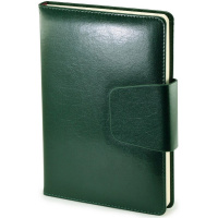 Ежедневник недатированный А5 "Prestige" 320стр., зеленый, искусственная кожа, магнитная застежка