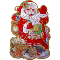 Панно "Дед Мороз" 47х37см Y548-12