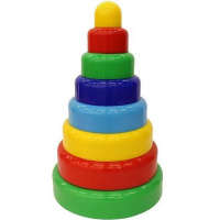 Пирамидка 30х18см 8 деталей пластик ПИ000120