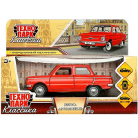 Машина "Запорожец" красная, инерционная, металл 12см (открывающиеся двери) ZAZ968A-12-RD
