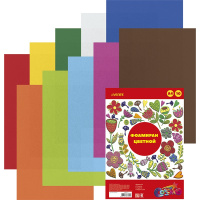 Фоамиран 2мм А4 цветной 10цв. 10л. с европодвесом 8040777