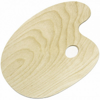 Палитра 25х33см овальная дерево 75-702